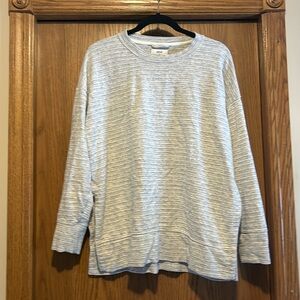 Aerie, oversized sweatshirt white/black, Small